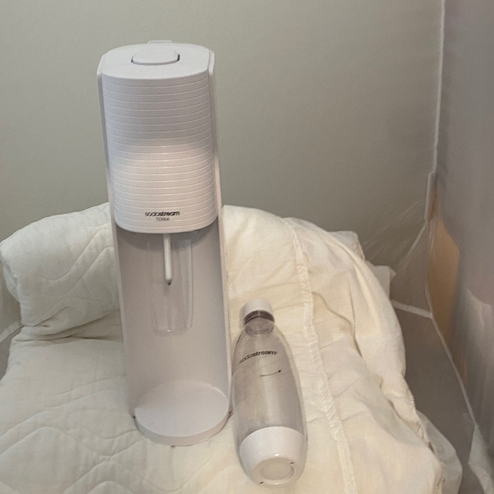 Sleek White Terra Soda Maker by SodaStream